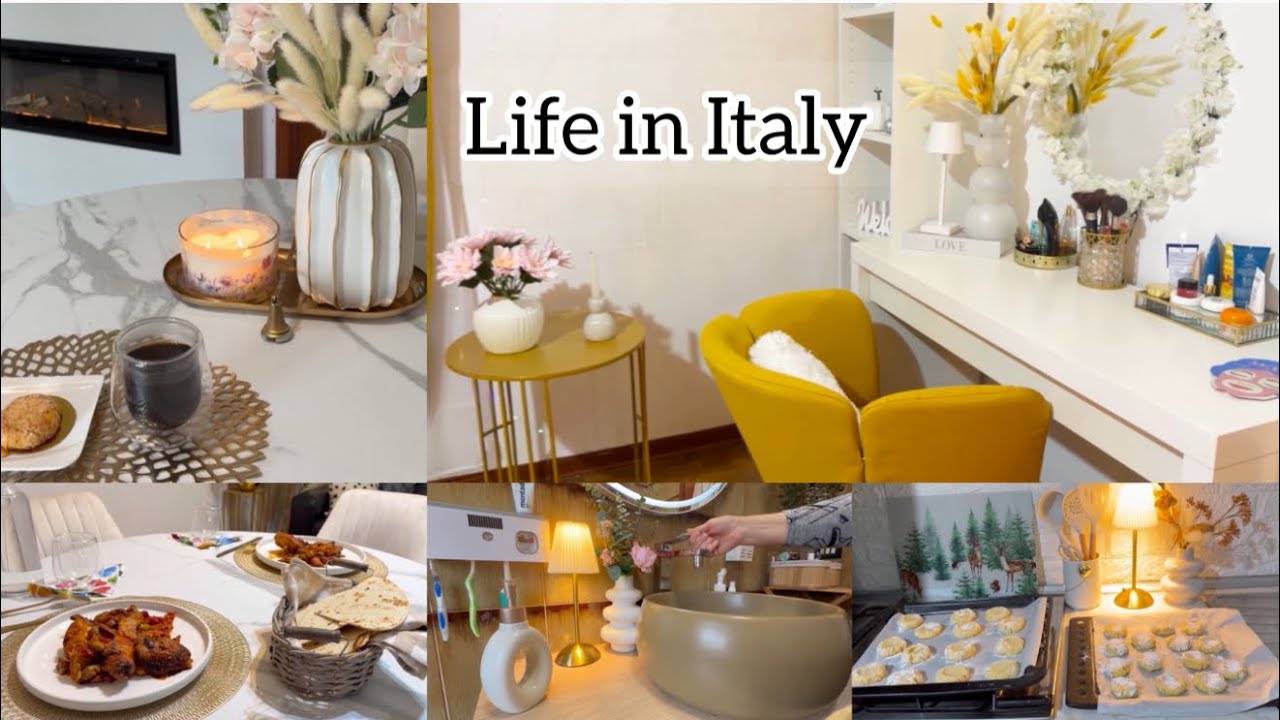  Slow living in Italy !Simple snowy day in February sweet coconut and rabbit to the slow life hunter