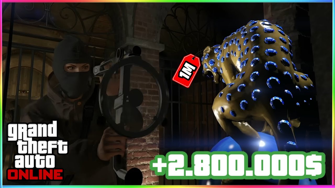 EL ROBO MÁS CARO DE GTA 5 ONLINE… ¡LA ESTATUA DE PANTERA!