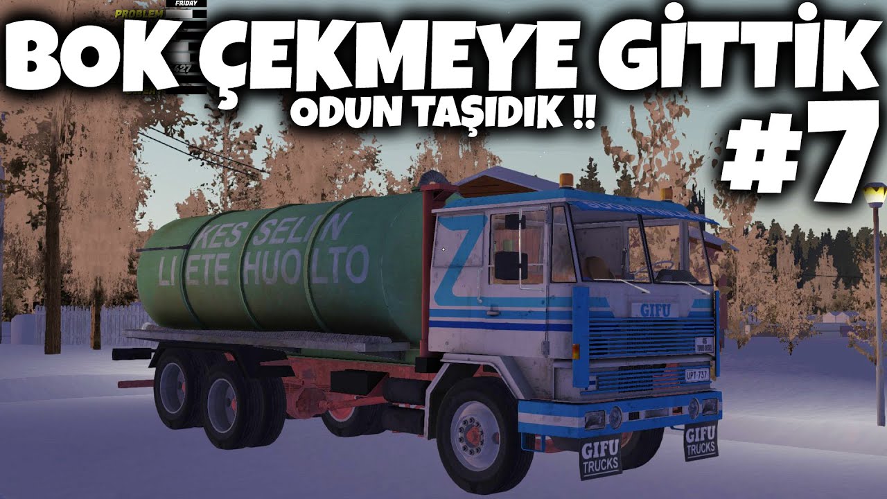 BOK ÇEKMEYE GİTTİM ODUN TAŞIDIM !! YENİ ODUN KIRMA MAKİNASI !! MY WINTER CAR #7