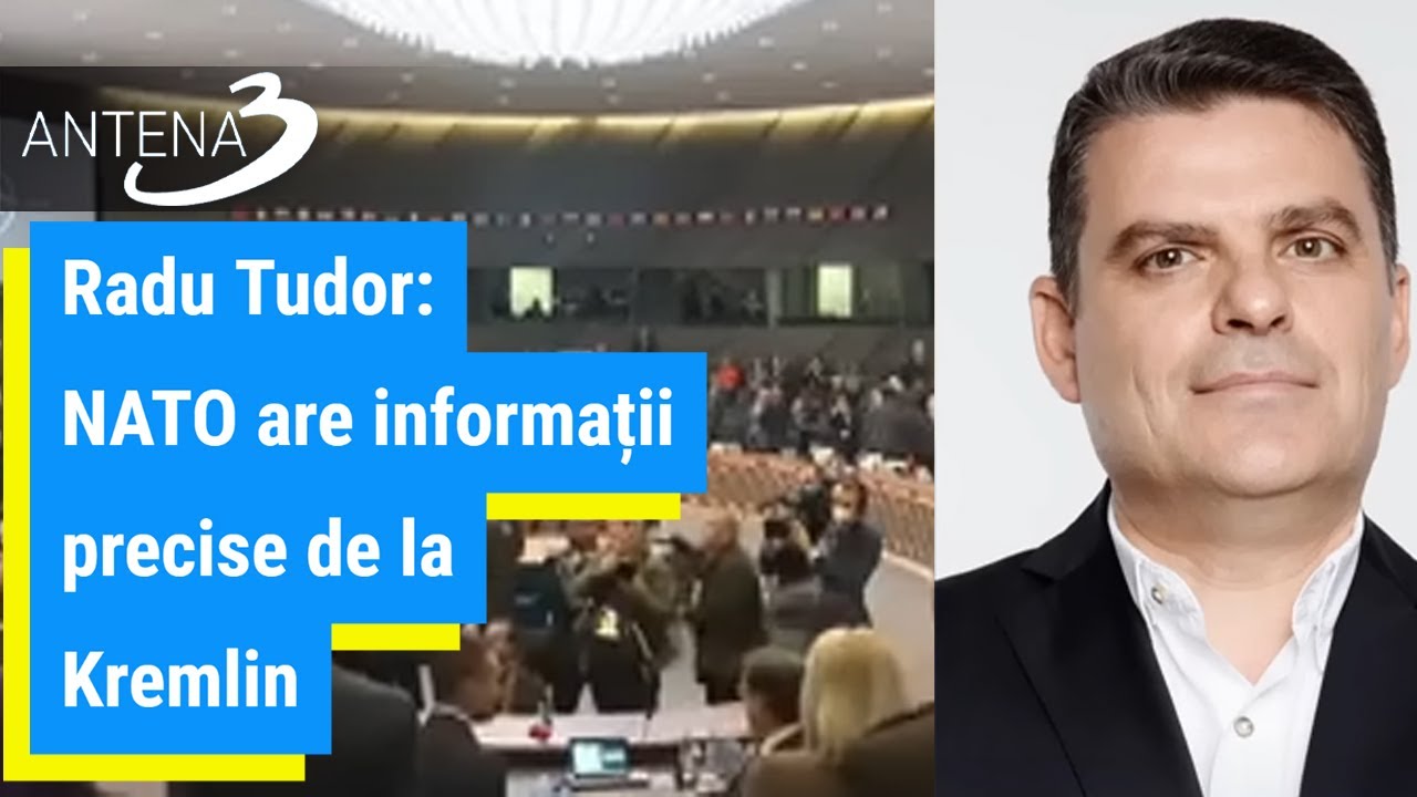 Radu Tudor: NATO are informații precise de la Kremlin. Acest război se apropie de România