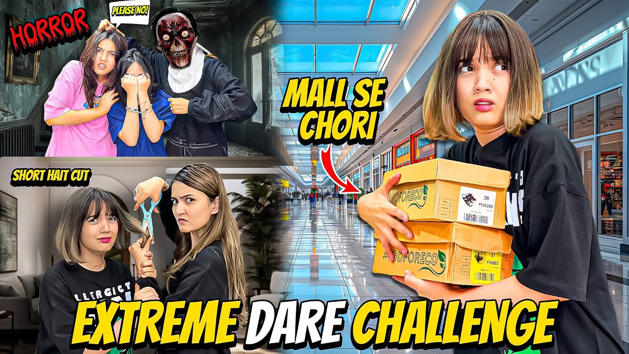 SIX EXTREME DARES😱|Mall Se Chori Ki😰|Road Per Dance😭|Sistrology