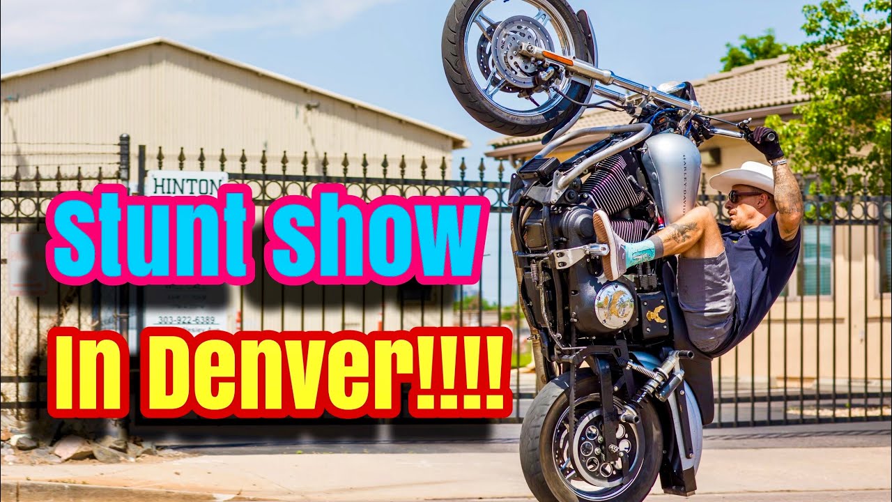 Mile high Harley Davidson stunt show with the breaker boys