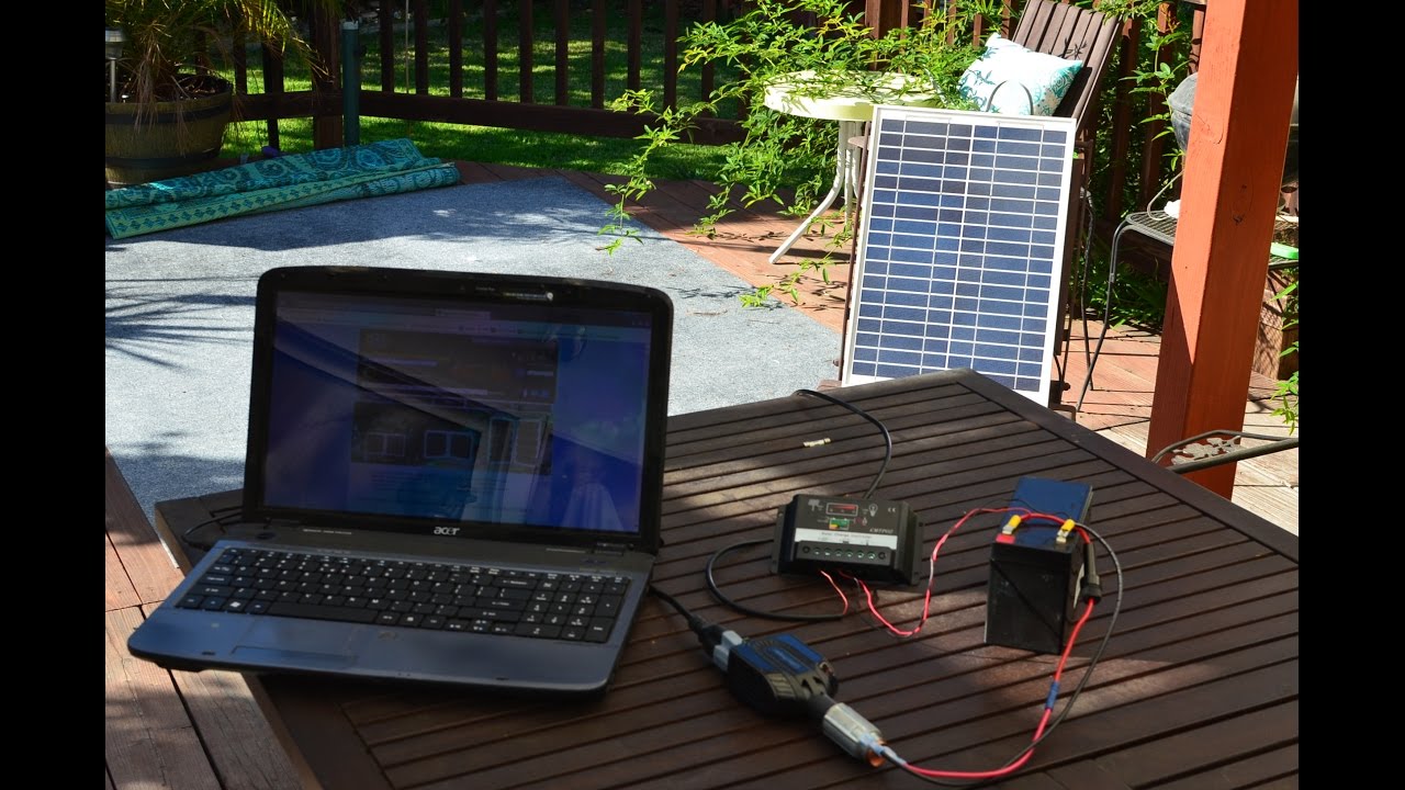 How to build a Solar Laptop Charger for Under $100