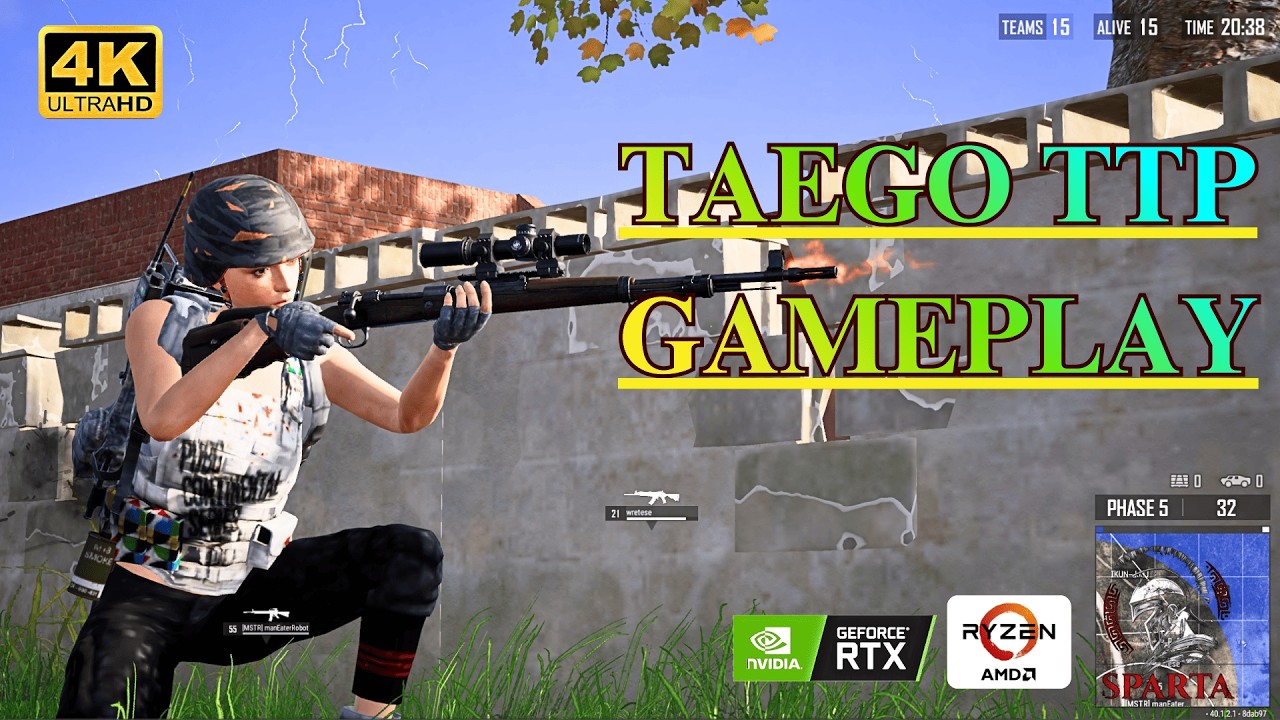 PUBG PC Taego Solo Gameplay (TPP, 4K 60FPS, No Commentary)