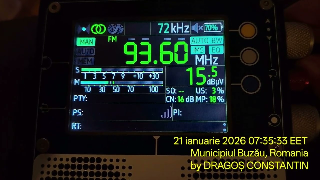 FM BANDSCAN in Buzau, Romania (21.01.2026)