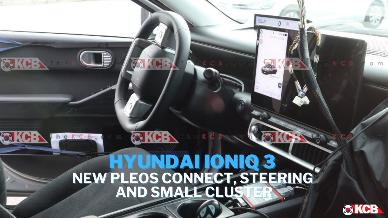Hyundai IONIQ 3: Представлены новые функции Pleos Connect, рулевое управление и компактная прибор...