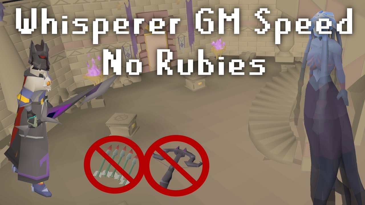OSRS Whisperer GM CA Speedrun - No Ruby Bolts / No ZCB - Iron Friendly Combat Achievement ft. lag