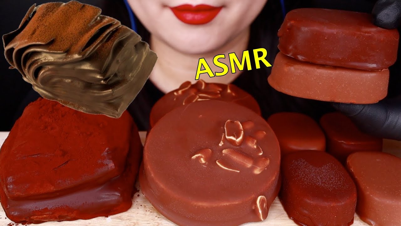 SUB)초콜릿 아이스크림 초콜릿 페스츄리 티코 구구 ASMR / CHOCOLATE  ICE CREAM CHOCOLATE DESSER (EATING SOUND) NO TALKING