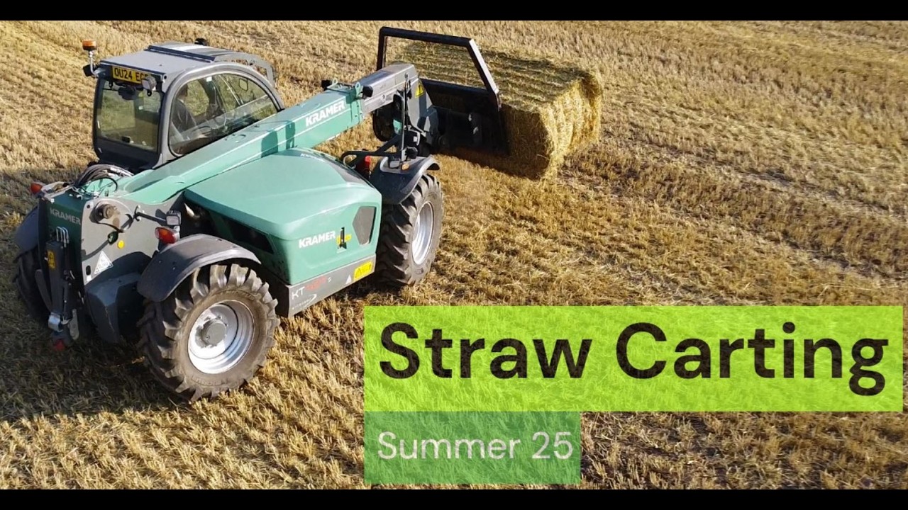 Straw Carting 25 - Fendt 716 + Kramer KT 407 🚜🐄#farming #tractor #farmer #farm #uk #kramer #fendt