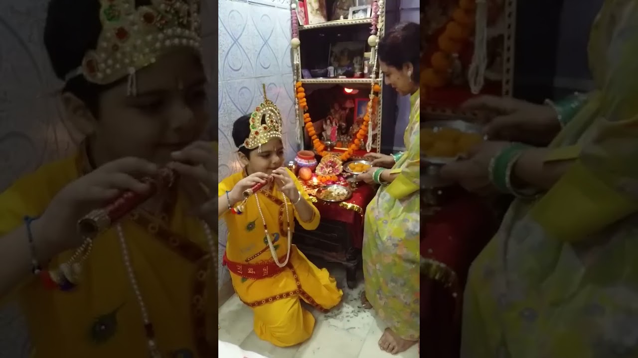 lord krishna Birthday celebration at home new Dress watch 