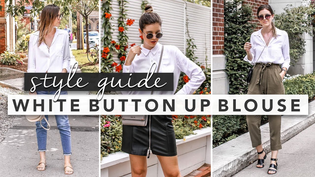 Style Guide: The White Button Up Blouse 4 Ways | by Erin Elizabeth