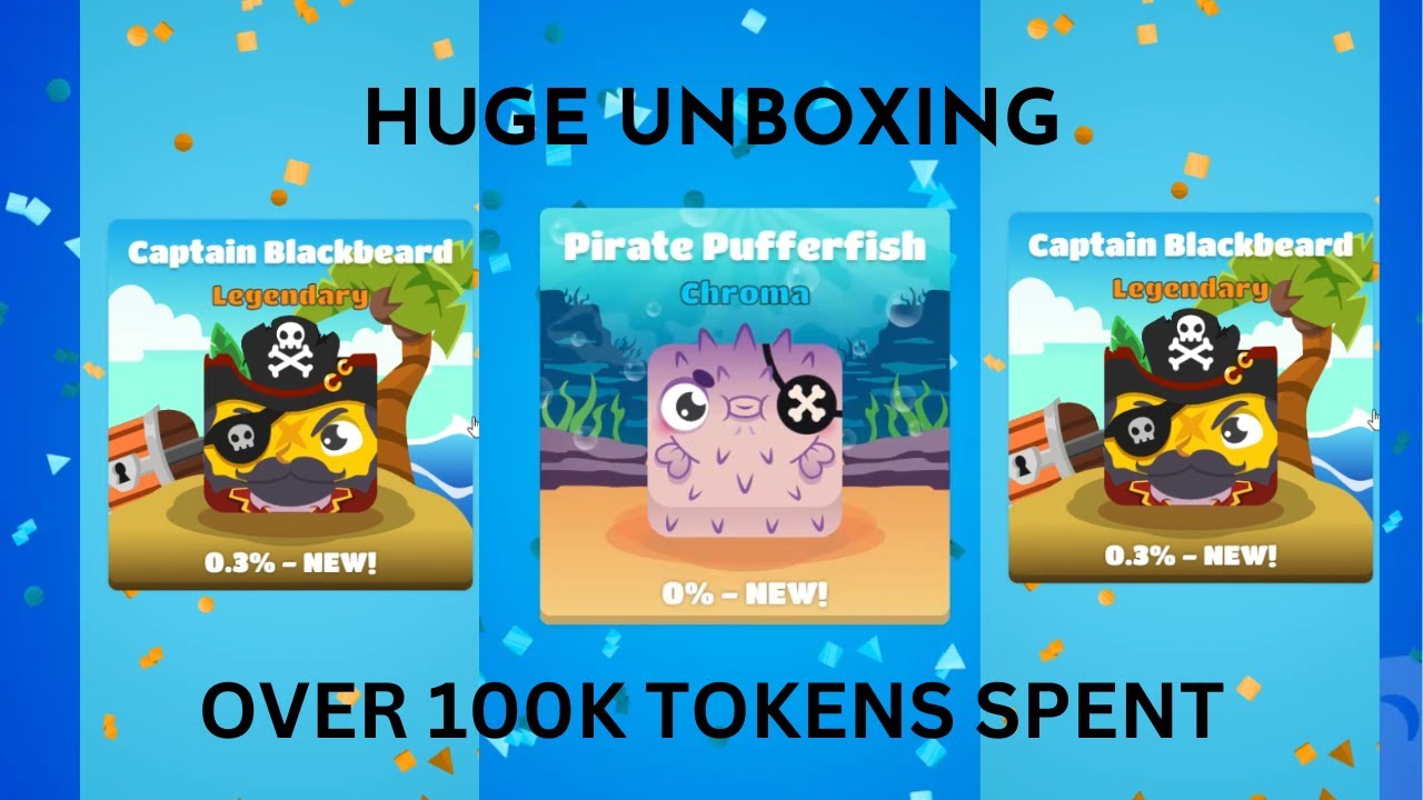 ** OVER 100K SPENT** *I GOT THE PIRATE PUFFERFISH AND CAPTAIN BLACKBEARD IN BLOOKET!*