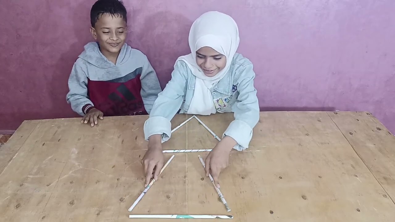 تحويل مثلثين إلى ست مثلثات بحركتين فقد