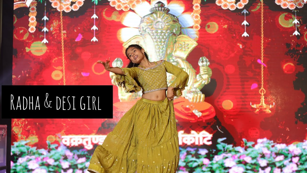 radha teri chunri x desi girl // wedding dance//vaishnavi asati choreography #trending   #dance