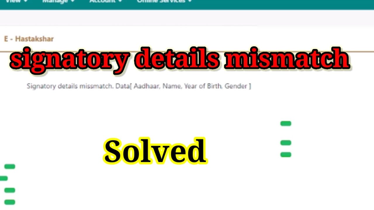 Signatory details mismatch  Epf Nominee Esign Error in marathi | E Nomination Process Aadhaar EPFO