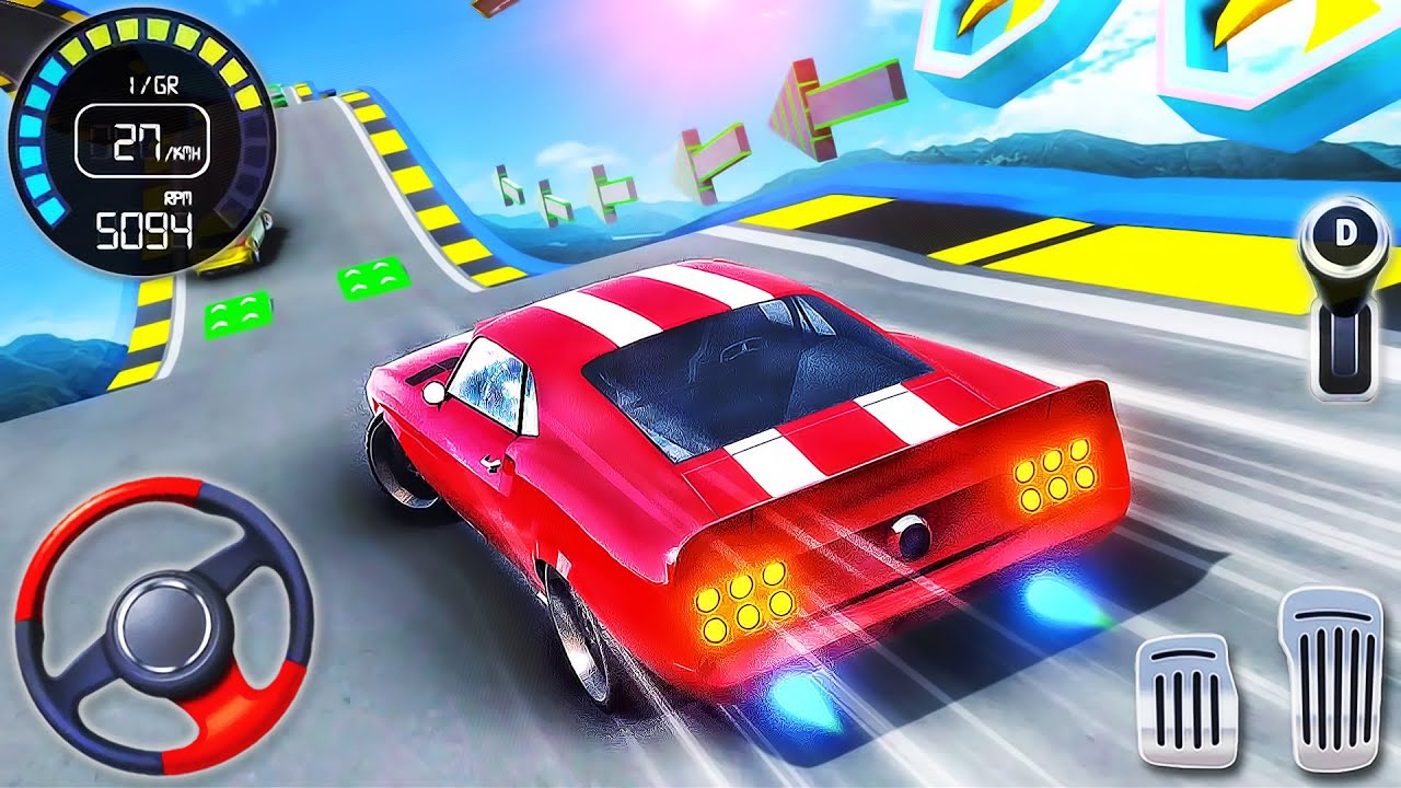 Ramp Car Stunts Racing Simulator - Impossible Mega Tracks 3D - Android GamePlay #3