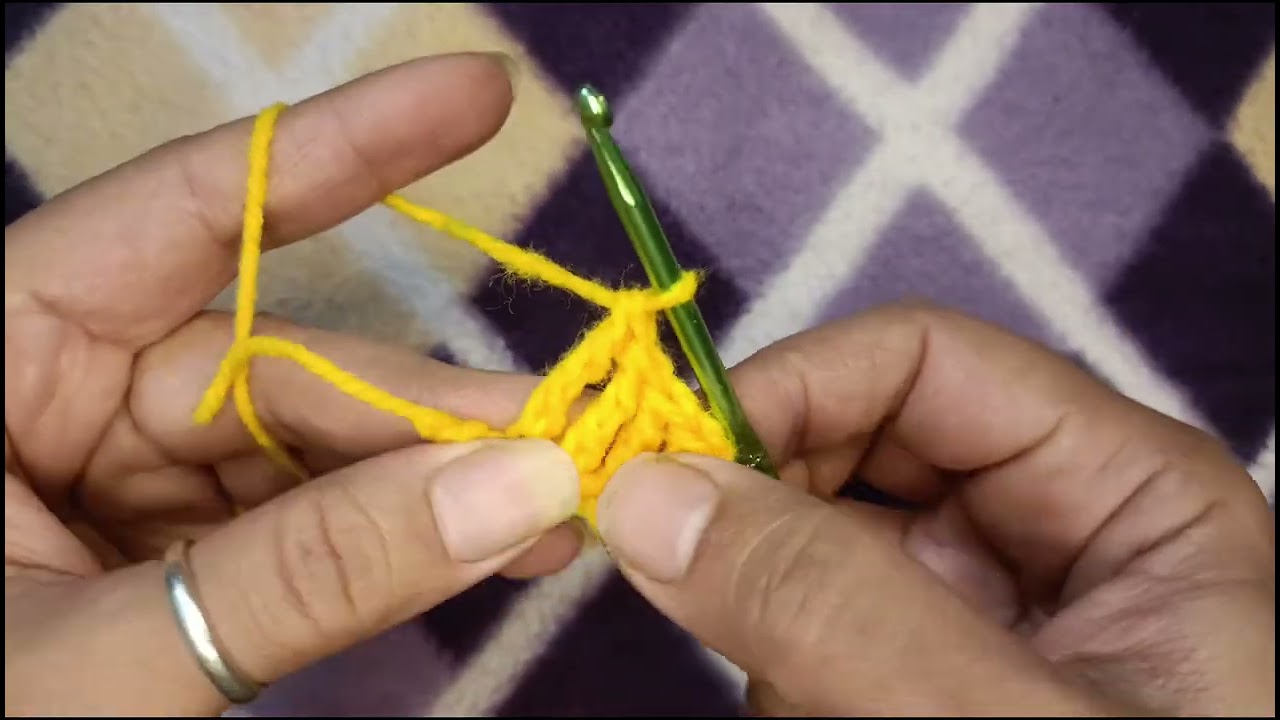 Triple Crochet Stitch #crochet #crochetcrosai #crochetideas #crochetbasicstitches 