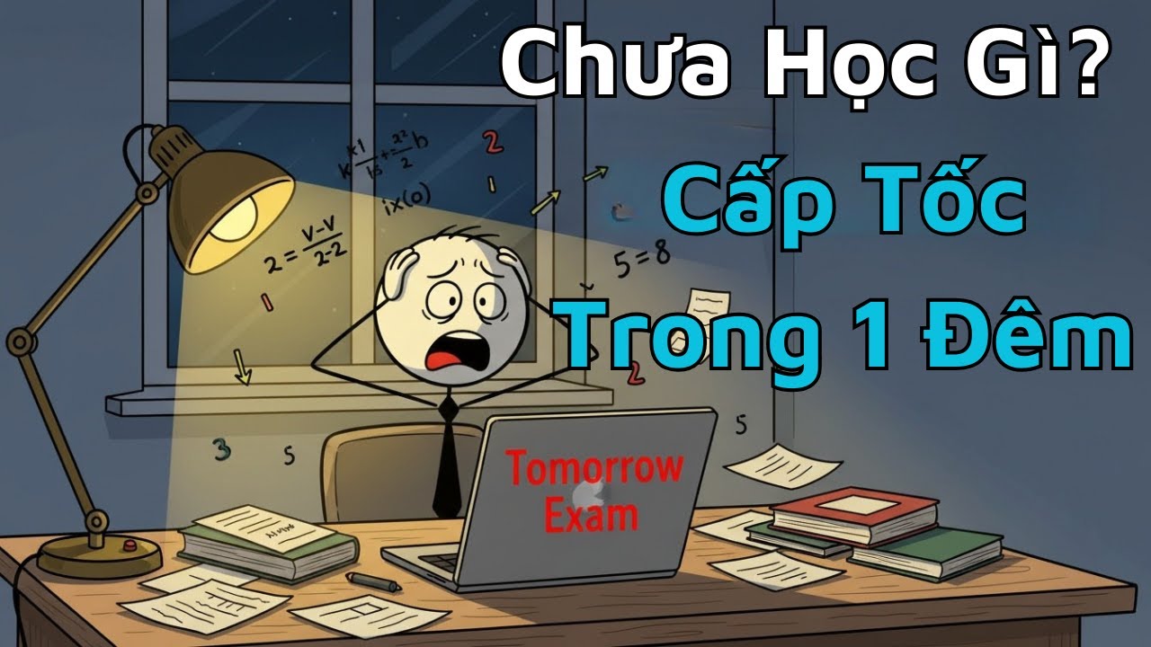 Mai Thi Mà Chưa Học Gì? Đây Là Cách Học Cấp Tốc Cứu Bạn Trong 1 Đêm!