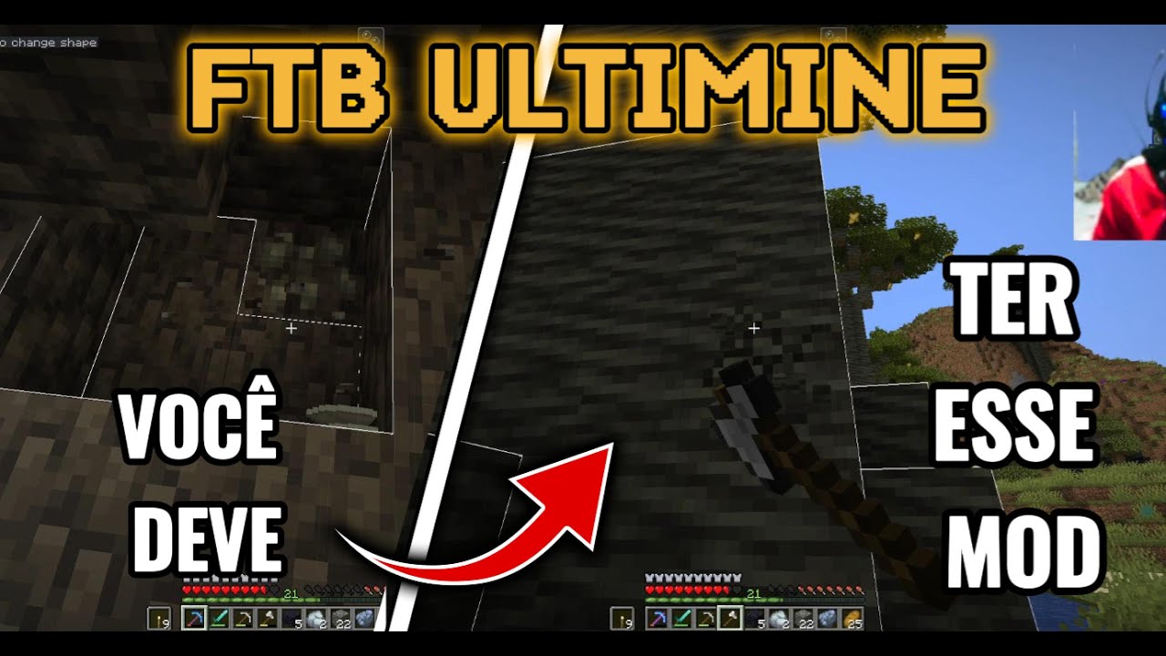 FTB Ultimate Minecraft: How to break multiple blocks at once.