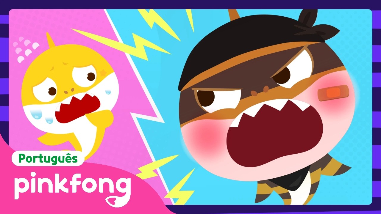 Você Conhece o Bebê Tubarão Ladrão? | Bebê Tubarão Ladrão Travesso | Pinkfong! Canções para Crianças