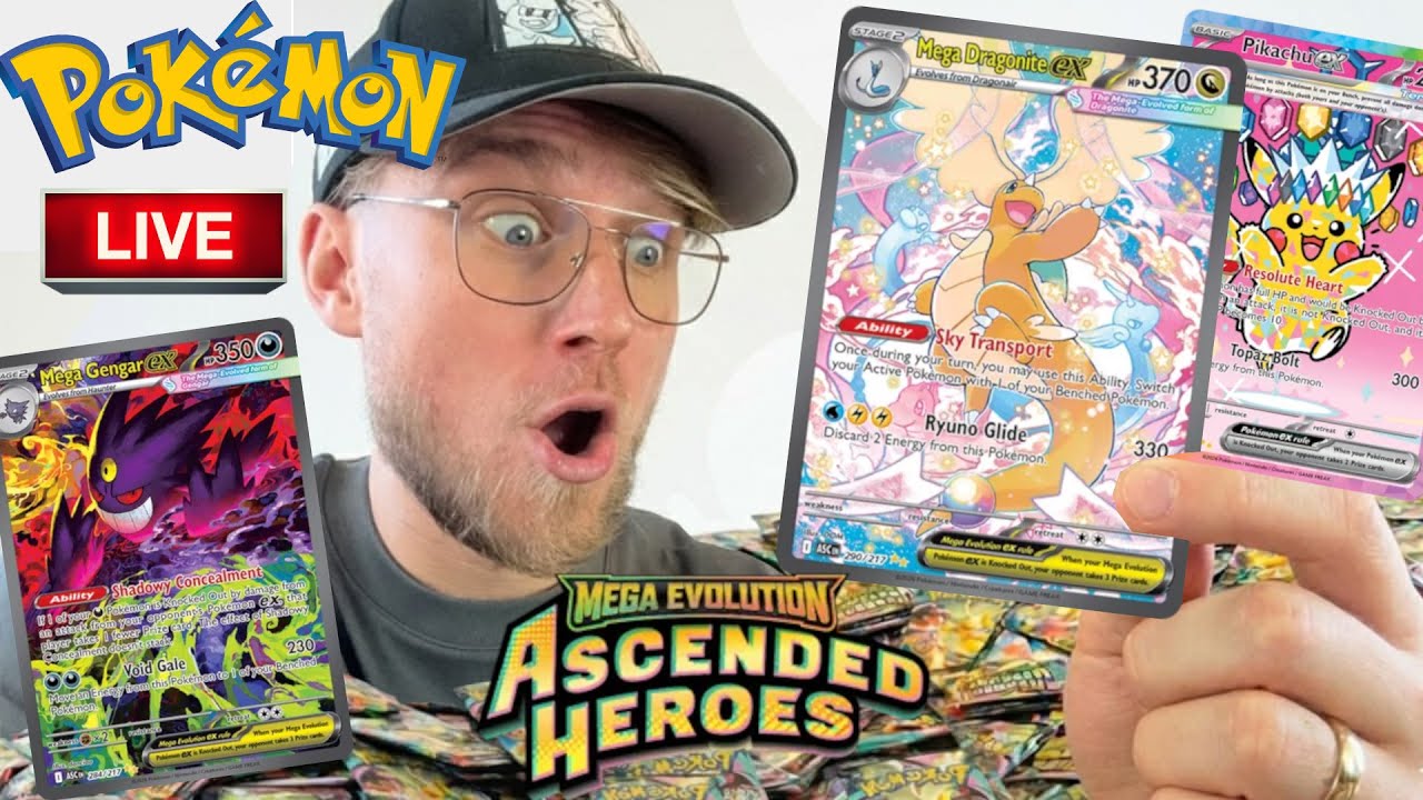 ASCENDED HEROES ! Pokemonowy Booster Break (na żywo)