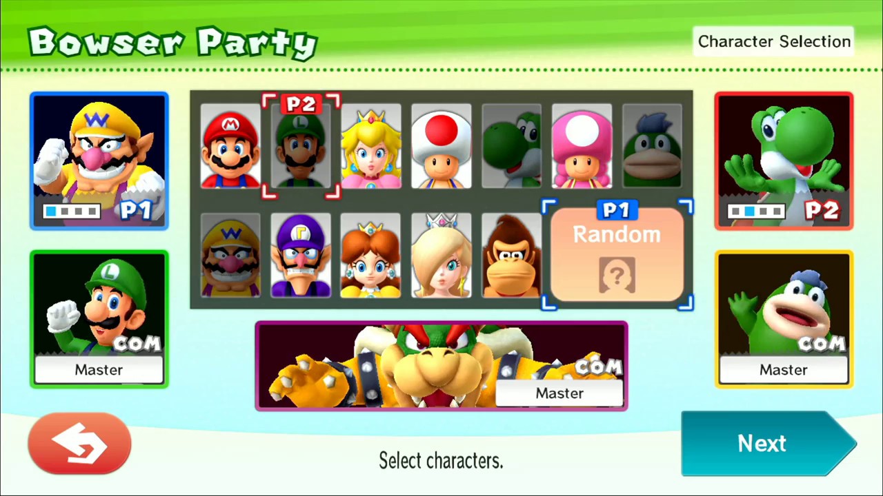 Mario Party 10 - Chaos Castle ! Bowser & Team Mario( 2 Player ) Yoshi,Wario,Luigi,Spike# 44