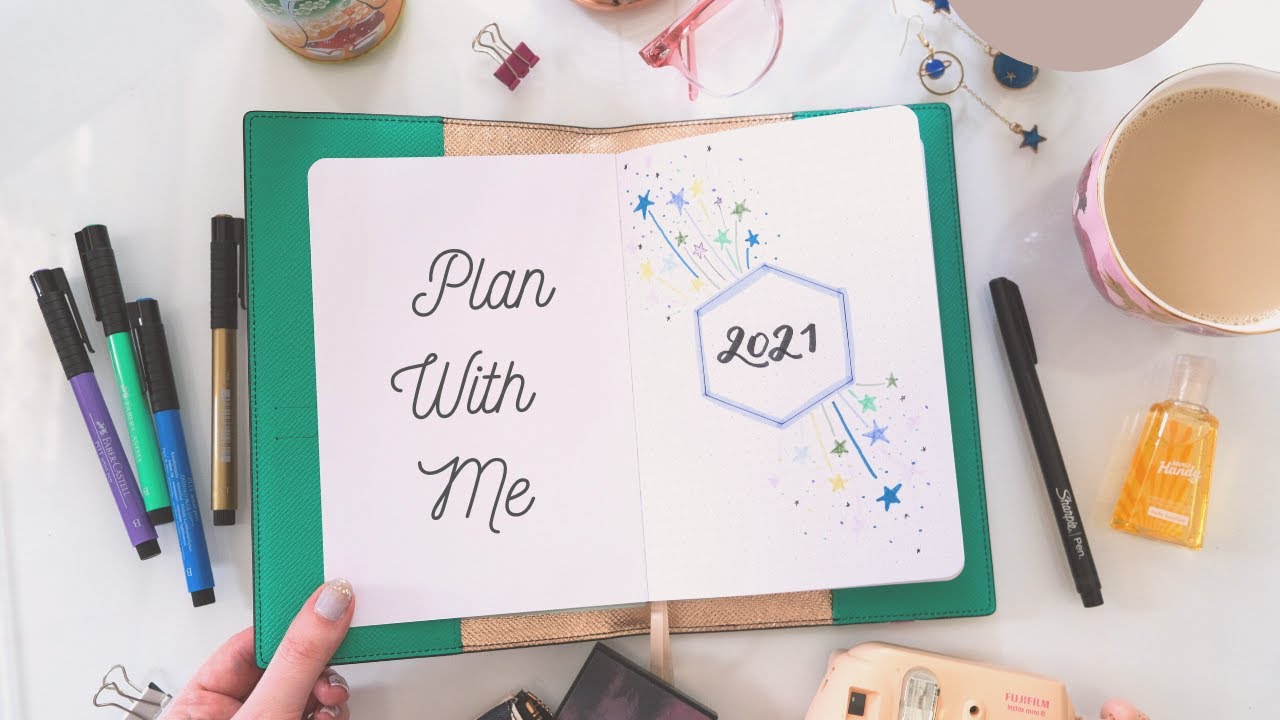 Plan With Me: 2021 NEW Bullet Journal Setup | Easy & Cute Starry Theme