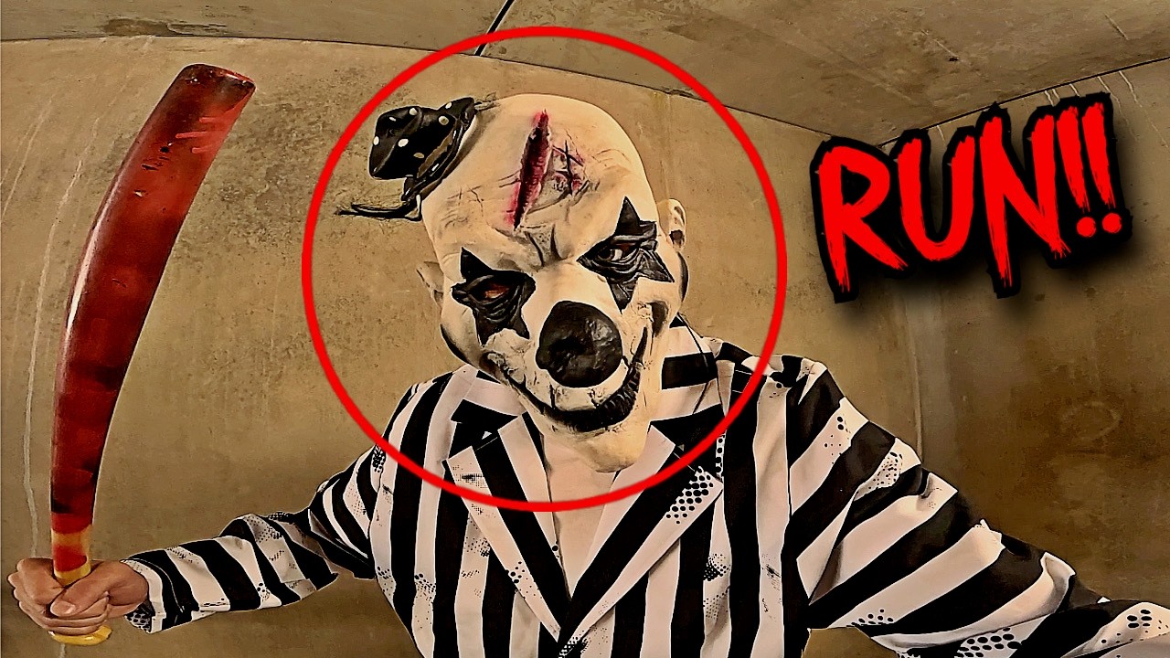 CRAZIEST KILLER CLOWN CHASE EVER 🤡&hellip; ALMOST GOT CAUGHT!!