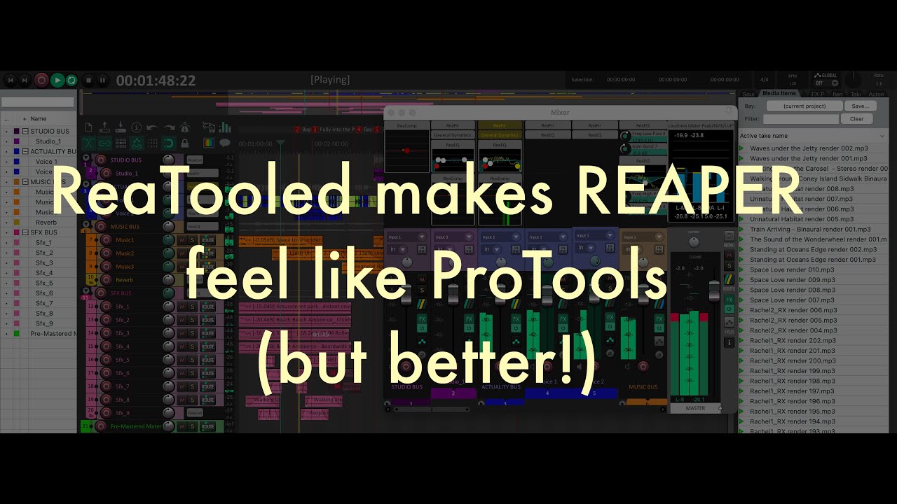 Installing ReaTooled: a way to set up REAPER like ProTools—but better!