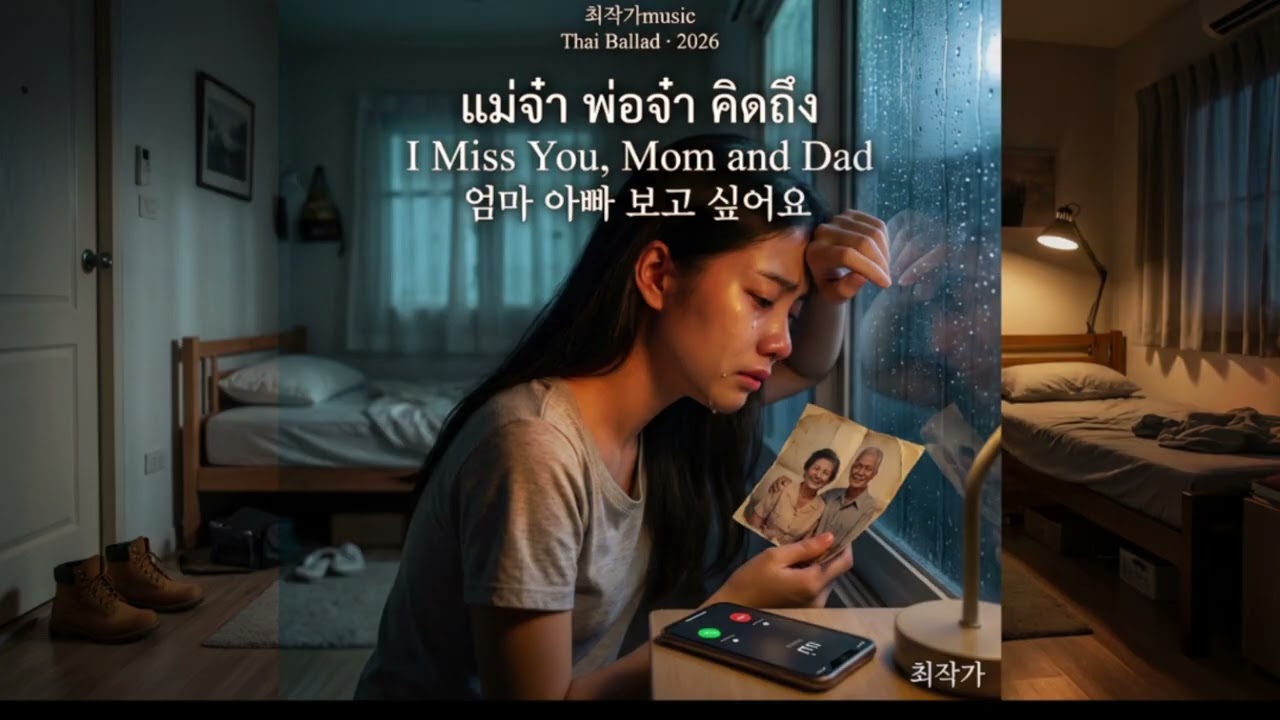 แม่จ๋า พ่อจ๋า คิดถึง  I Miss You, Mom and Dad  엄마 아빠 보고 싶어요최작가music  Thai Ballad 2026-최 작가music