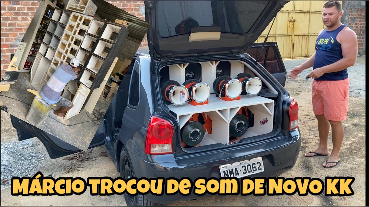 Regulando novo som e carro do galego - Novo ajudando do ZacSoM