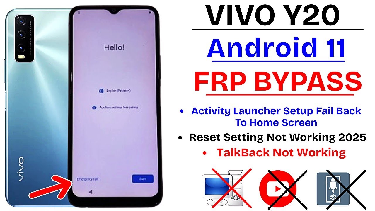 Vivo Y20 Frp Bypass New Security Update 2025 | Vivo Y20s/Y20g/Y20i Google Account Bypass Without Pc