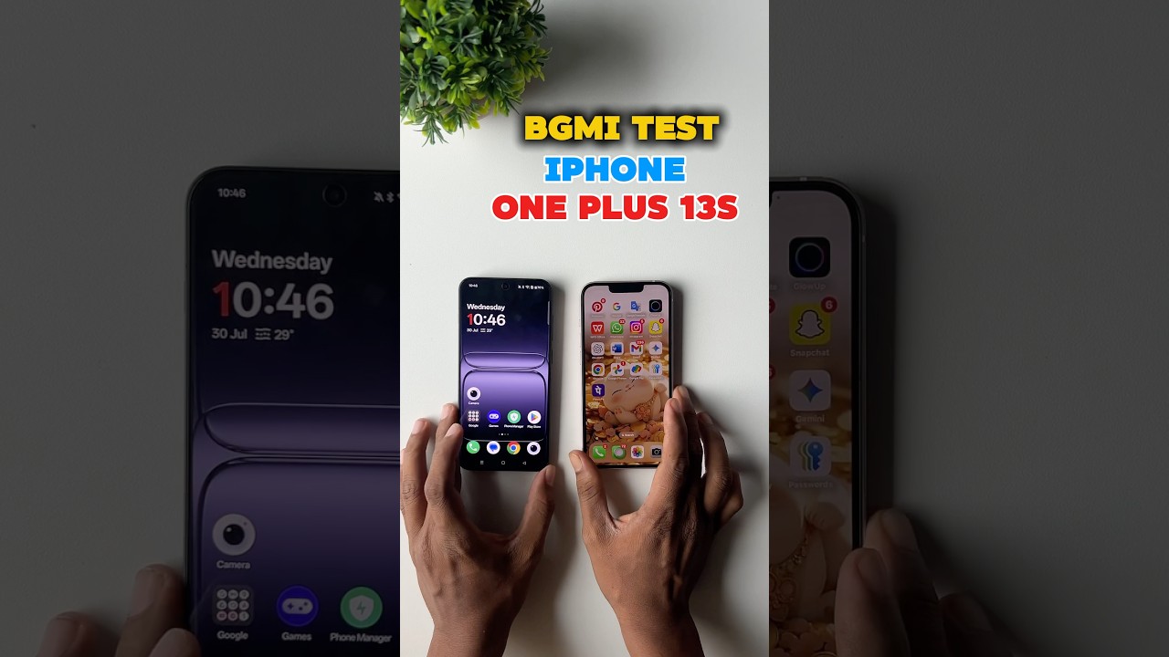 OnePlus 13S vs iPhone - BGMI SPEED TEST SHOWDOWN! 😱 (90FPS Battle)