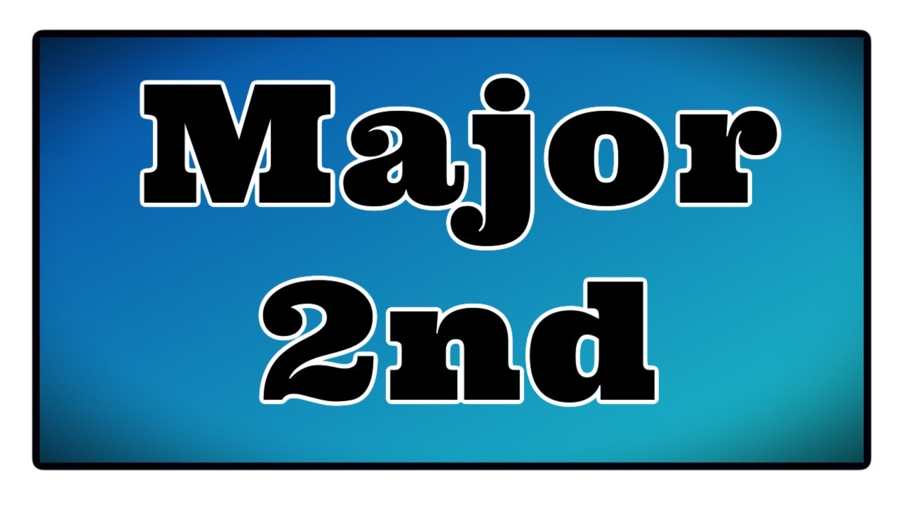 Major Second Vocal Exercise: How to sing a Major 2nd