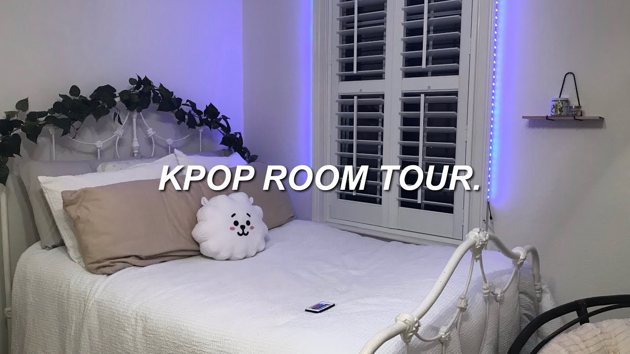 kpop/aesthetic room tour !! ♡