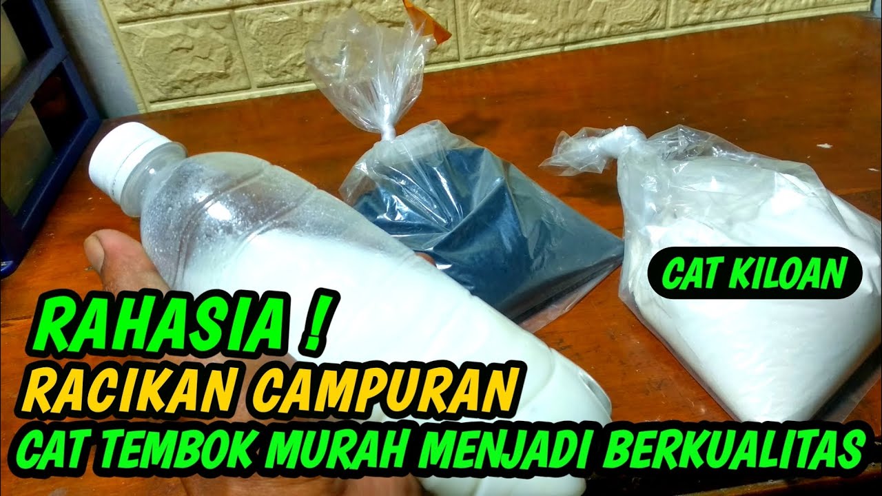 RAHASIA ❗RACIKAN DAN CAMPURAN CAT TEMBOK MURAH MENJADI BERKUALITAS