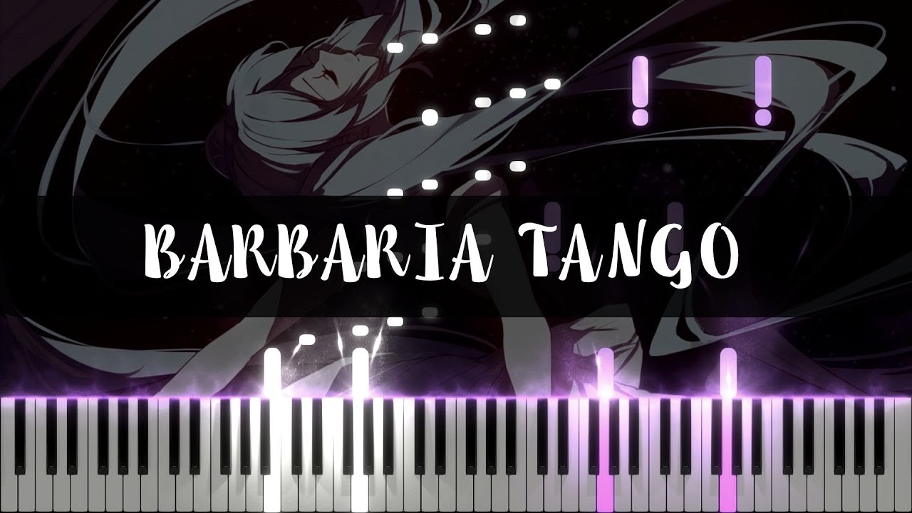 Barbaria Tango (Nostalgia Op. 3) - Synthesia / Piano Tutorial