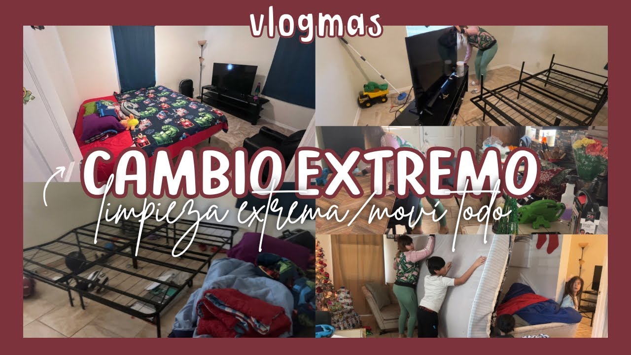 CAMBIO EXTREMO EN MI CASA tipo infonavit 😱 | LIMPIEZA EXTREMA | MOVÍ TODO❗️MOTÍVATE A LIMPIAR