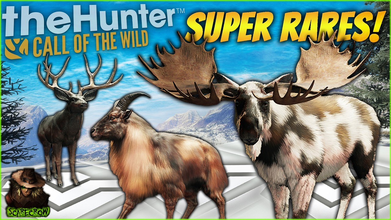 6 Insane Super Rares! Diamond Piebald Moose & More! Call of the wild (Megavid)