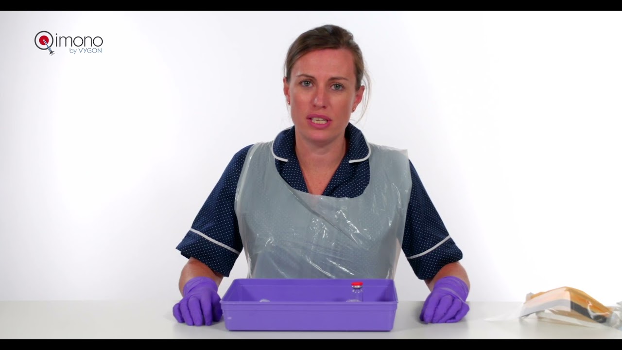 How to use Qimono Closed System Transfer Device (CSTD) when reconstituting or compounding SACT.