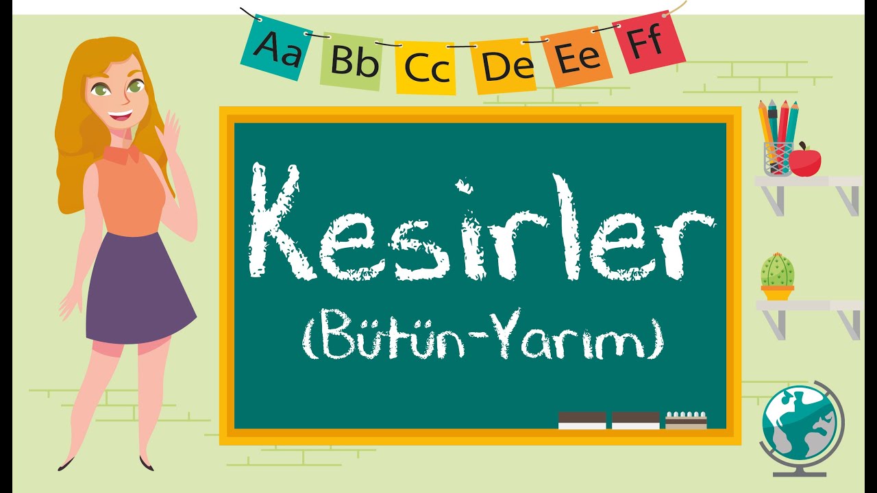 1. Sınıf - Kesirler (Bütün-Yarım)