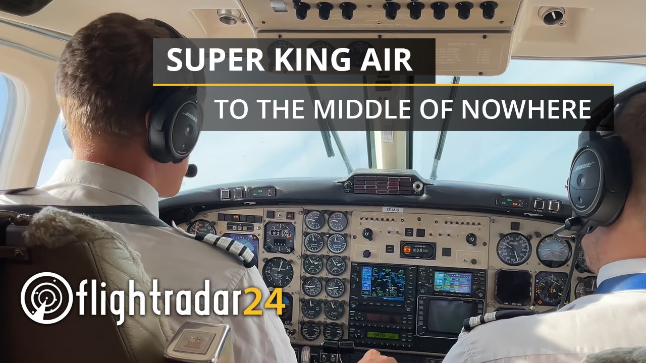 Flying a Super King Air up to the middle of nowhere in Sweden!