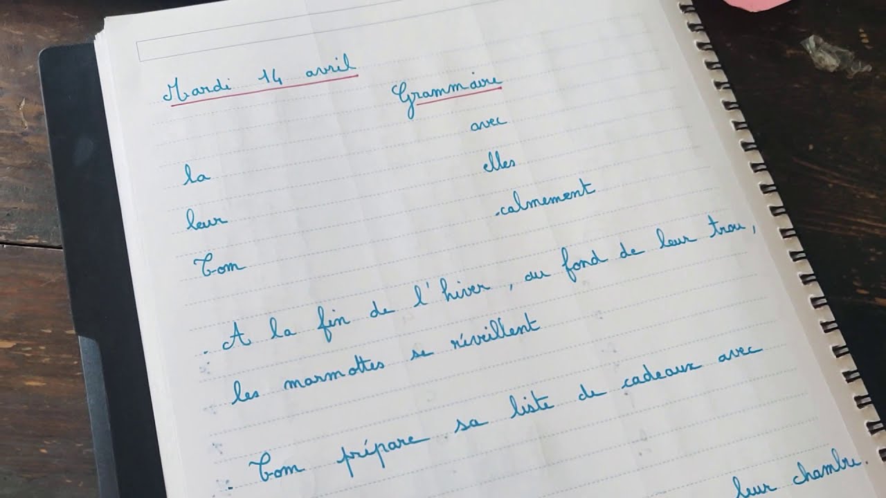 Grammaire CM - correction