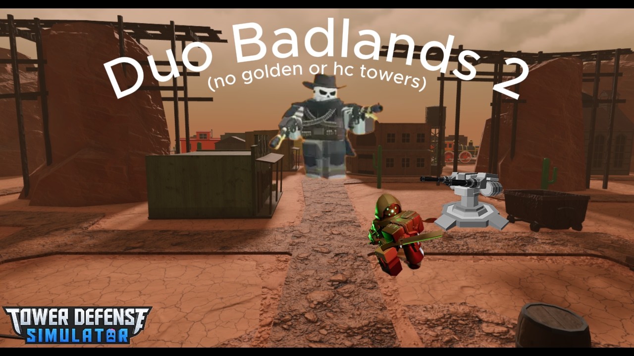 TDS/ duo badlands 2 strat/ both player perspectives (no golden or hc towers) (v1.84.0)