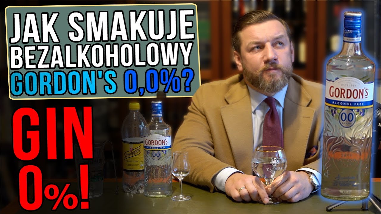 Bezalkoholowy GIN! Jak smakuje Gordon's 0,0%?!? Sprawdzam smak na czysto oraz w koktajlu Gin & Tonic