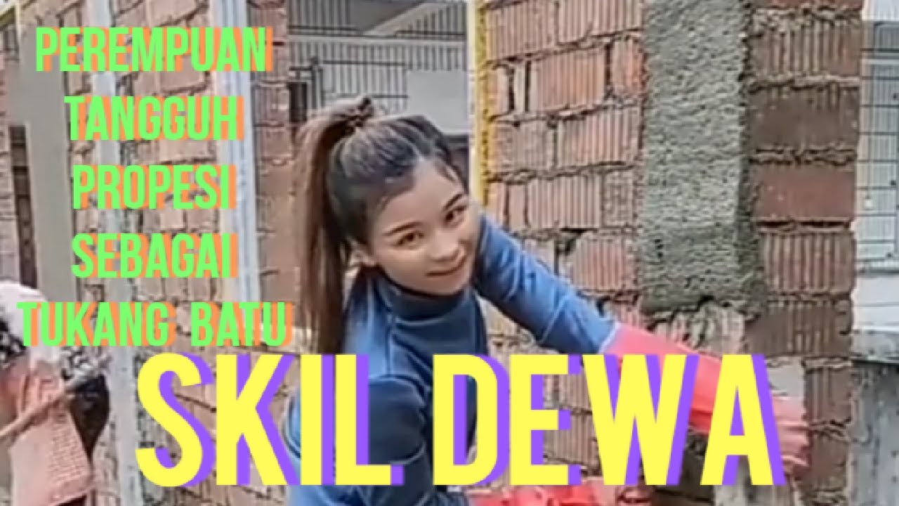 Pekerja Proyek(Tukang Batu)Perempuan Tangguh Yang Ada Di China.