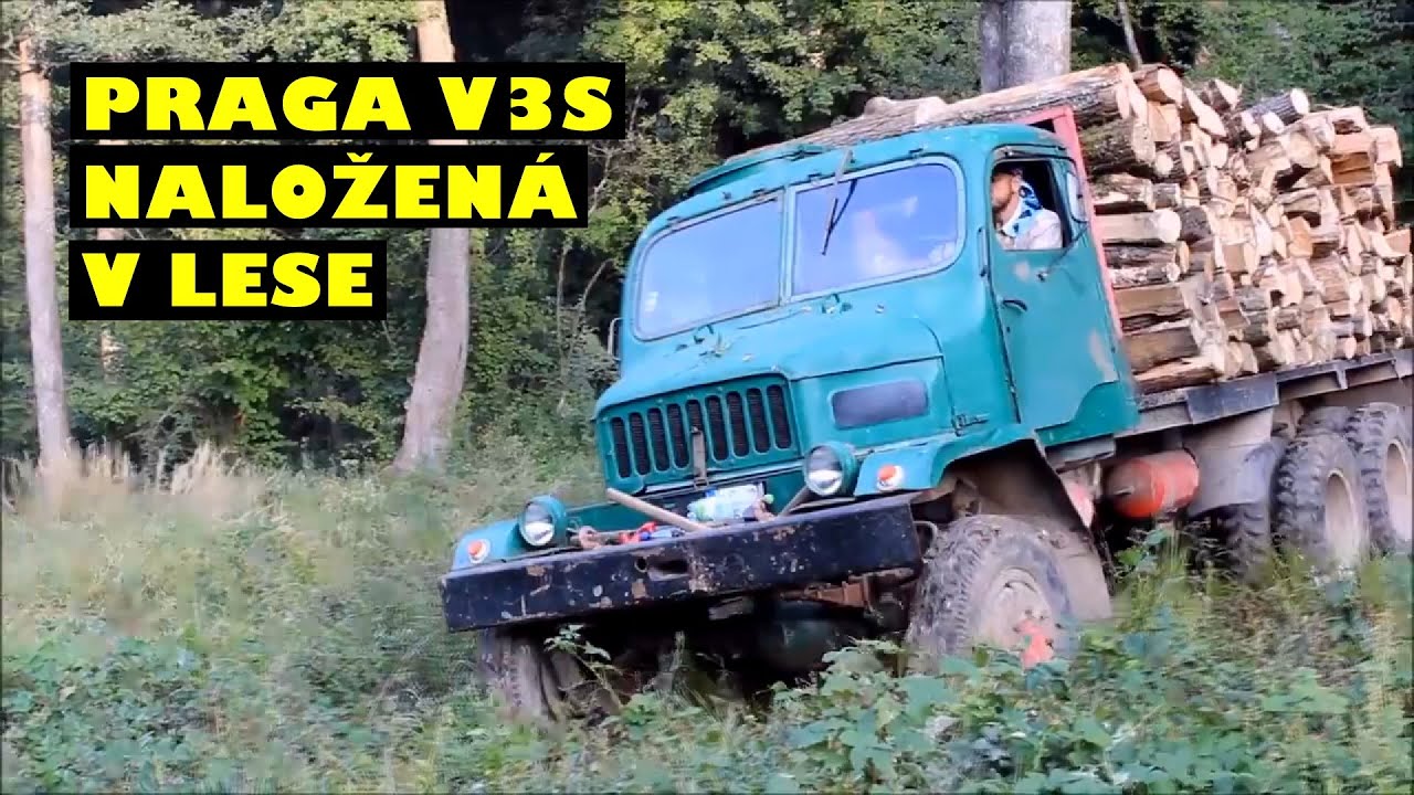 Naložená PRAGA V3S zvládá vše s přehledem!