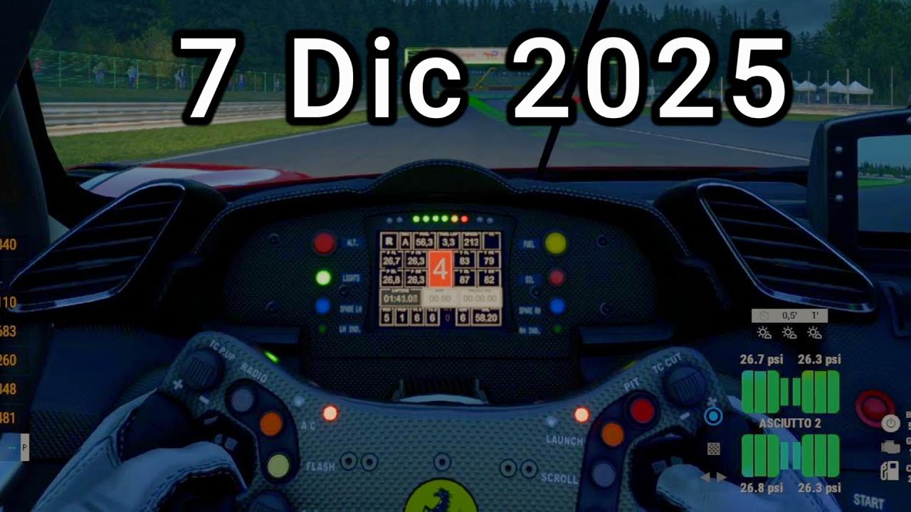 7 Dicembre 2025: Corsa della domenica - Assetto Corsa Competizione - FHD - Rtx 3060 12GB