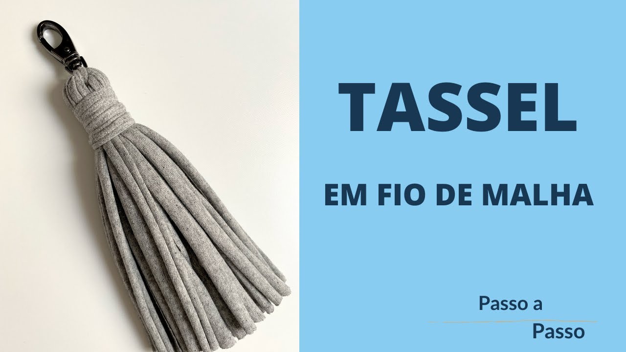 Tassel Pingente de fio de malha| Passo a passo