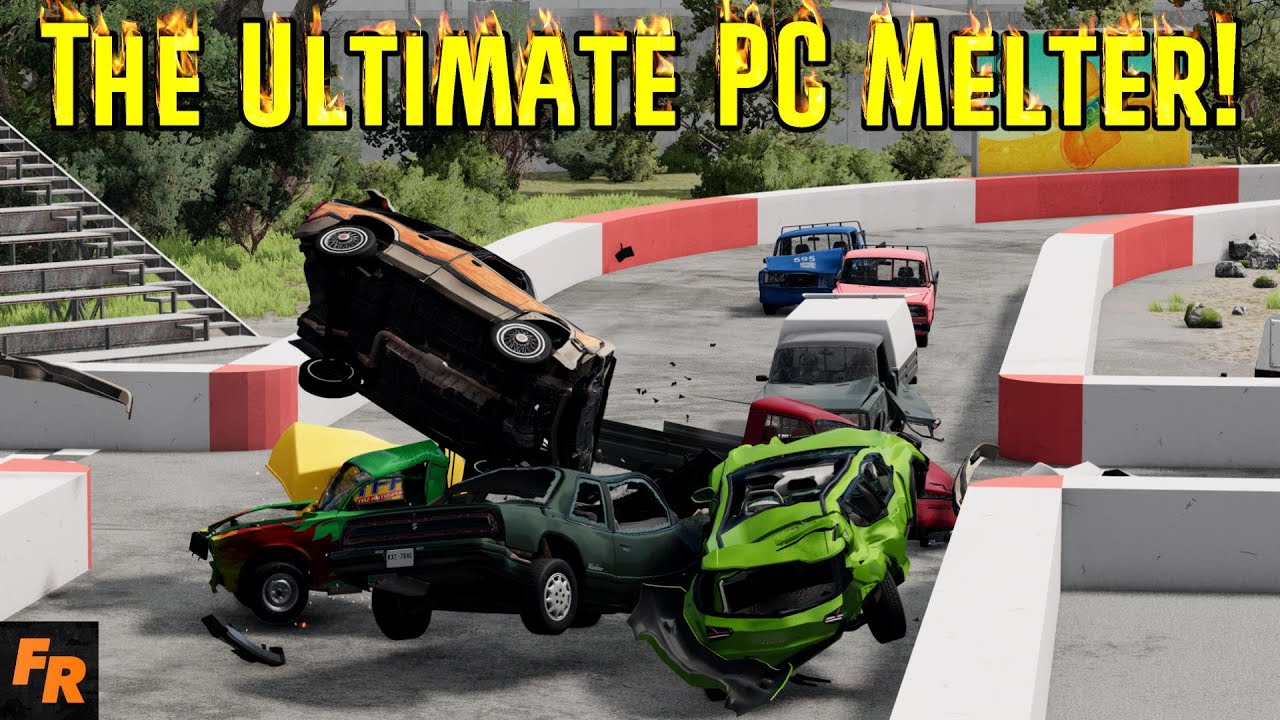 Racing Through The Car Rain! - BeamNG Drive